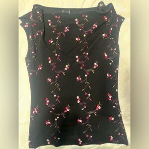 Boat neck embroidered dress top